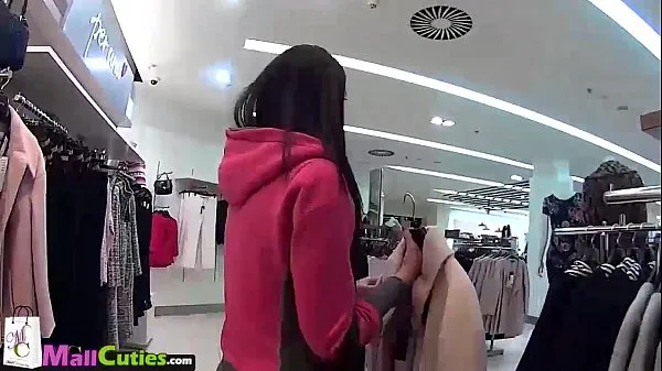 Big Blonde Girl after persuading goes shopping with a stranger mega Videos