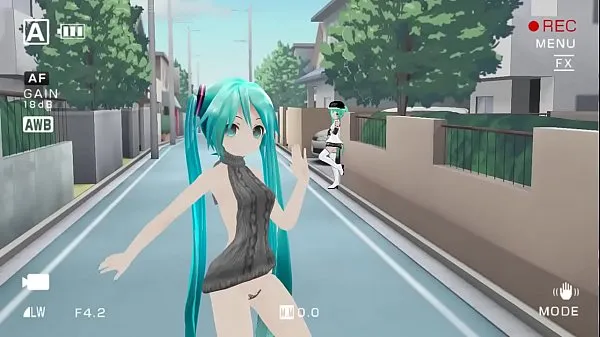 Большие Танцевальное платье Miku Sexy MMDмегавидео