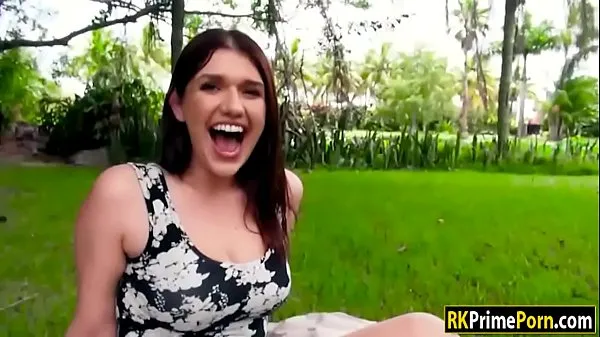 April Dawn swallows cum for some money Video mega besar