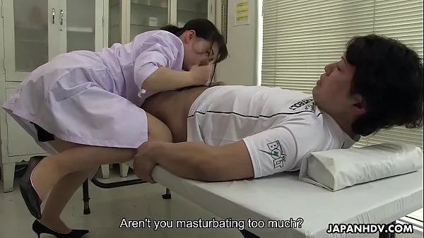 Big Japanese nurse, Sayaka Aishiro sucks dick while at work, uncensored mega Videos