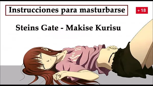 Nagy JOI hentai in Spanish with Kurisu from Steins Gate, a special experiment mega videók