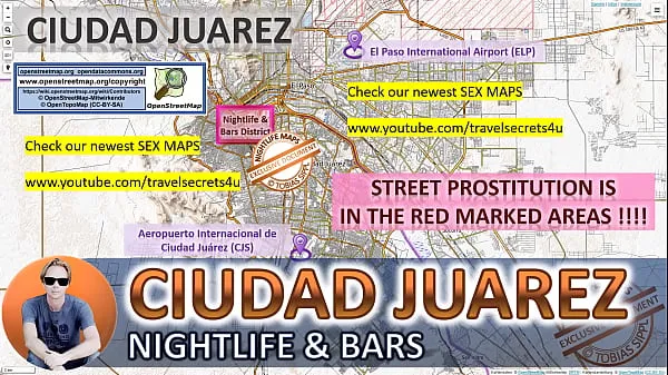 Große Ciudad Juarez, Mexiko, Sex Map, Straßenprostitutionskarte, Massagesalons, Bordelle, Huren, Escort, Callgirls, Bordell, Freiberufler, Straßenarbeiter, ProstituierteMega-Videos