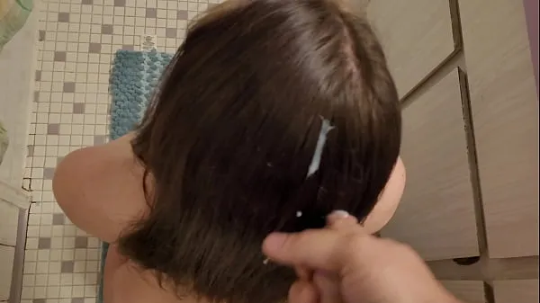 Grandi cum in hair fetish sborrata e spazzolare i capelli asciuttimega video