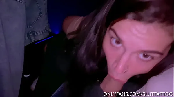 Big Sex and blowjob with cum in mouth in a public cinema mega Videos