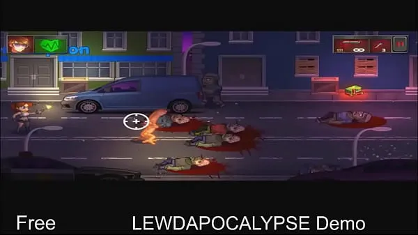 Büyük LEWDAPOCALYPSE (free steam demo-game)2D Shooter puzzle mega Video