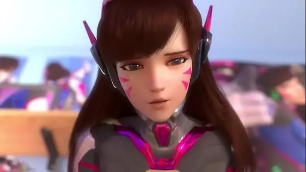 Grandi Carina ragazza anime cavalca un cazzo (Overwatchmega video