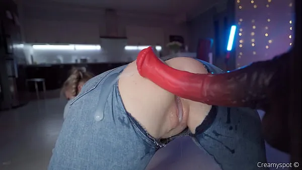Big Big Ass Teen in Ripped Jeans Gets Multiply Loads from Northosaur Dildo mega Videos