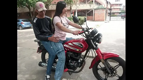 Big I WAS TEACHING MY NEIGHBOR DEK NEIGHBORHOOD HOW TO RIDE A MOTORCYCLE, BUT THE HORNY GIRL SAT ON MY LEGS AND IT EXCITED ME HOW DELICIOUS mega Videos