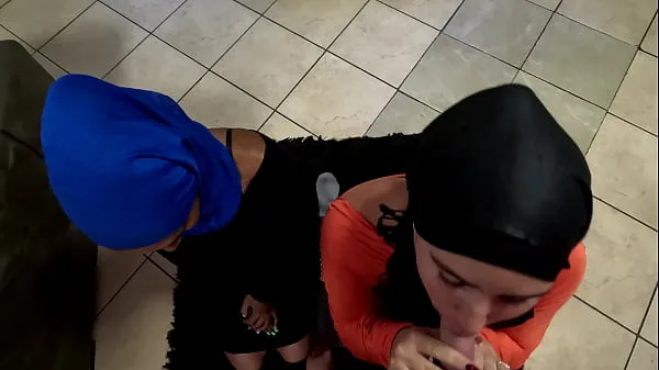 Store Acting like Muslim women, sucking cock with hijabs on our heads, cum facial megavideoer
