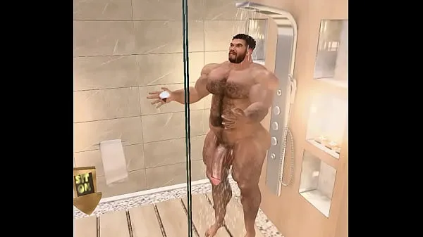 Grandi hotel spy cam catches magnificent hunk heyward in showermega video